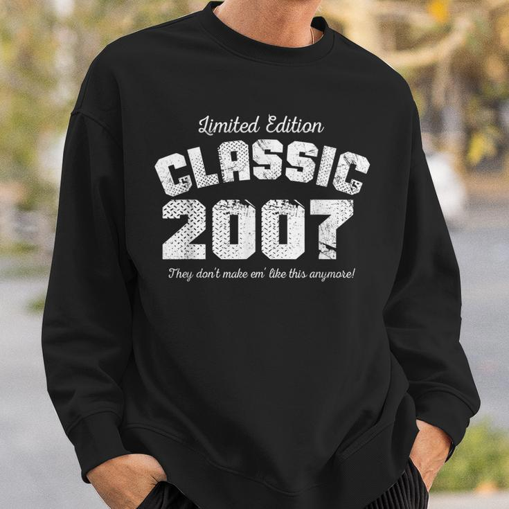 16 Years Old Vintage Classic Car 2007 16Th Birthday Gifts Men Women Sweatshirt Graphic Print Unisex Gifts for Him