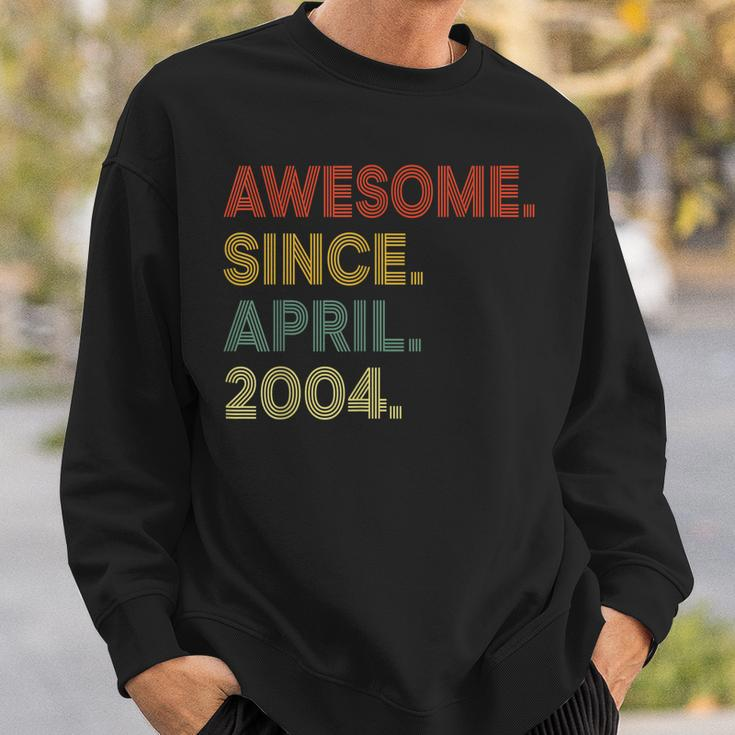 19 Year Old Awesome Since April 2004 19Th Birthday Sweatshirt Gifts for Him