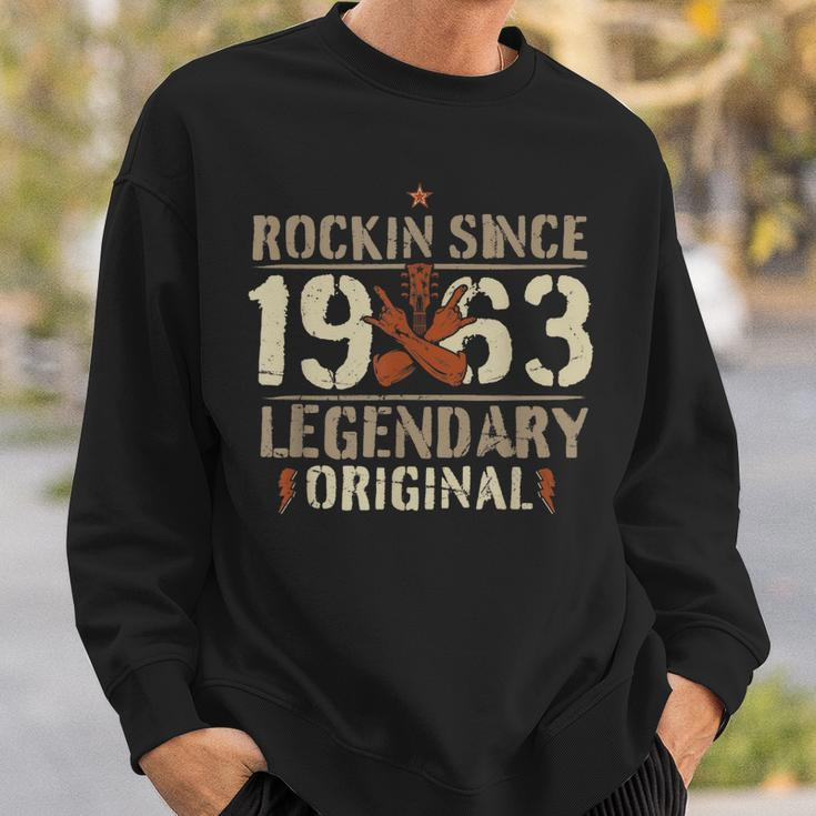 1963 Vintage Geburtstag Rock And Roll Heavy Metal Gesch Sweatshirt Geschenke für Ihn