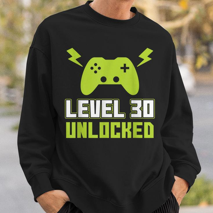 1989 30 Geburtstag Geschenk Level 30 Complete Gamer Sweatshirt Geschenke für Ihn