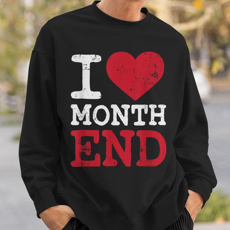 I Love Month End Funny Cpa Accounting Christmas Men Women Sweatshirt  Graphic Print Unisex | Seseable