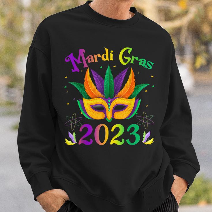 Mardi Gras 2023 Costume With Mask  Sweatshirt