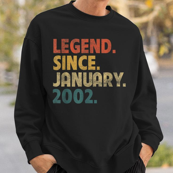 21 Year Old Gift Legend Since January 2002 21St Birthday V2 Sweatshirt Gifts for Him