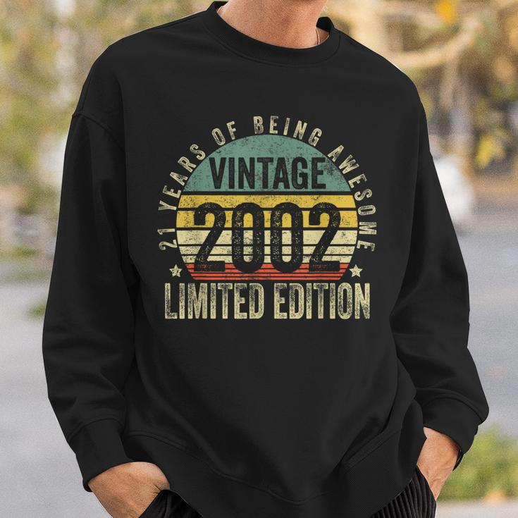 21 Year Old Gifts Vintage 2002 Limited Edition 21St Birthday Sweatshirt Gifts for Him