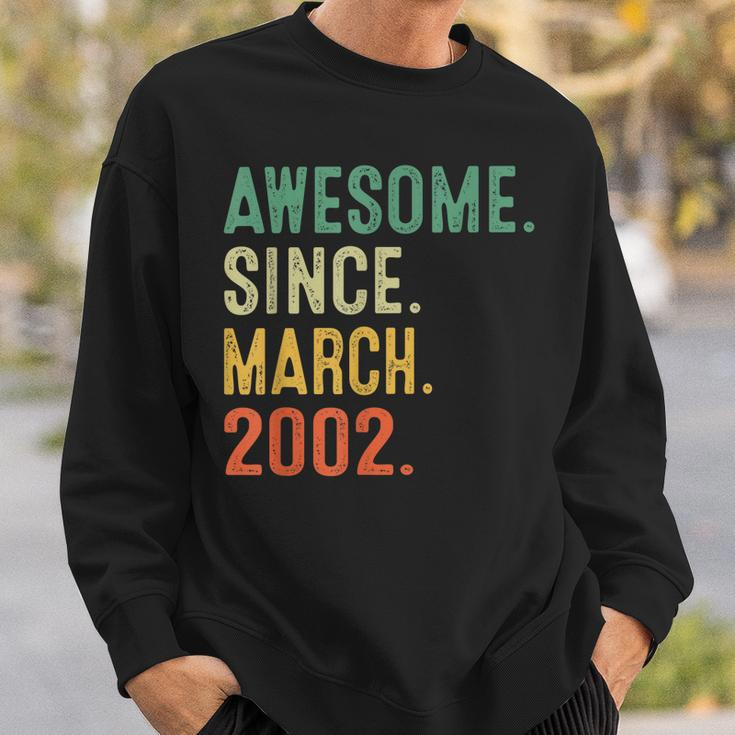 21 Years Old Gifts Awesome Since March 2002 21St Birthday Sweatshirt Gifts for Him