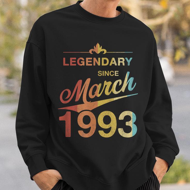 30 Geburtstag 30 Jahre Alt Legendär Seit März 1993 V8 Sweatshirt Geschenke für Ihn