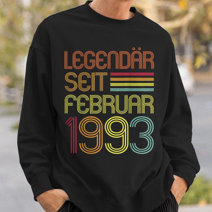 30 Geburtstag Vintage 30 Jahre Legendär Seit Februar 1993 Sweatshirt Geschenke für Ihn