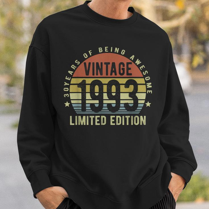 30 Year Old Gifts Vintage 1993 Limited Edition 30Th Birthday V2 Men Women Sweatshirt Graphic Print Unisex Gifts for Him