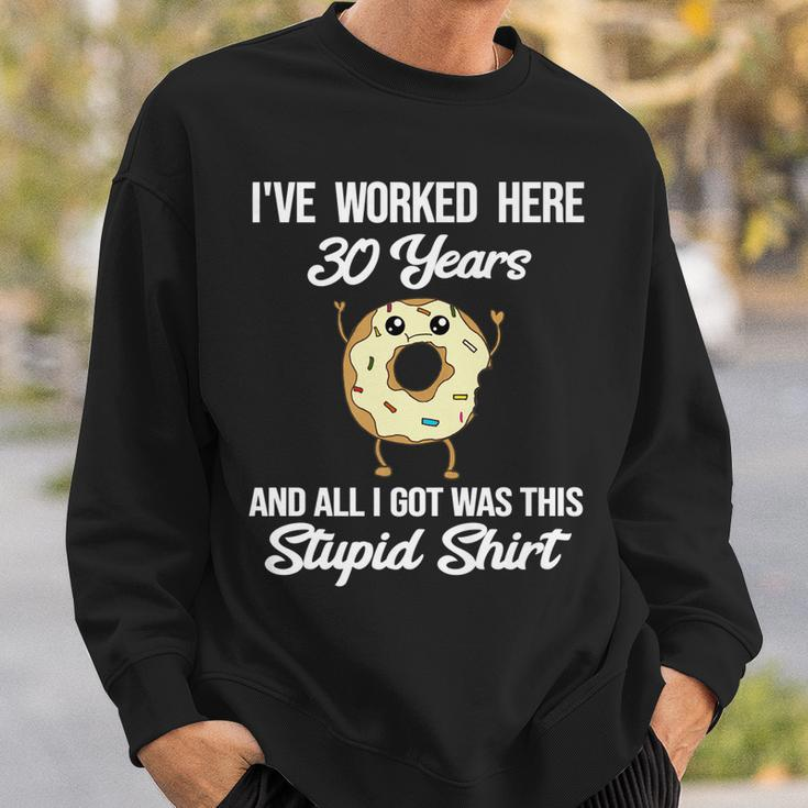 30 Year Work Anniversary Co-Worker Employee 30Th Anniversary  Men Women Sweatshirt Graphic Print Unisex Gifts for Him