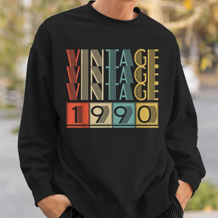 33 Year Old Gifts Made In 1990 Vintage 1990 33Rd Birthday Men Women Sweatshirt Graphic Print Unisex Gifts for Him