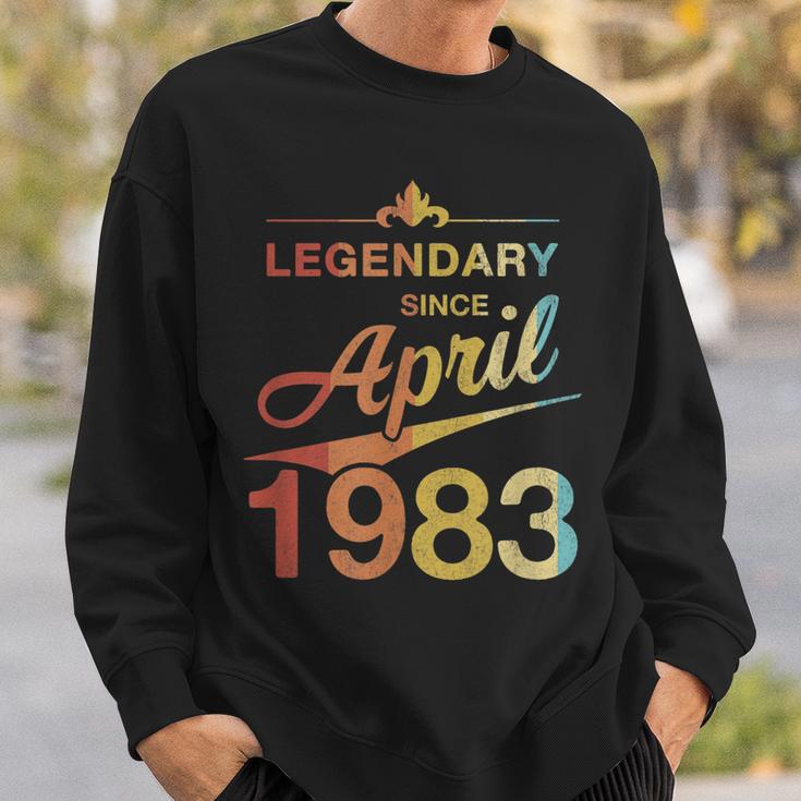 40 Geburtstag 40 Jahre Alt Legendär Seit April 1983 V6 Sweatshirt Geschenke für Ihn