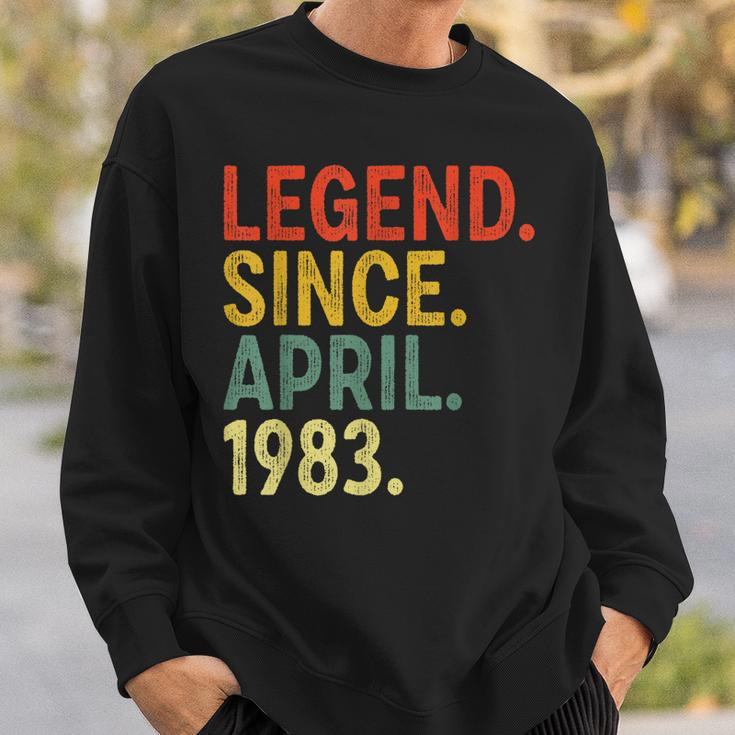 40 Year Old Legend Since April 1983 40Th Birthday Sweatshirt Gifts for Him