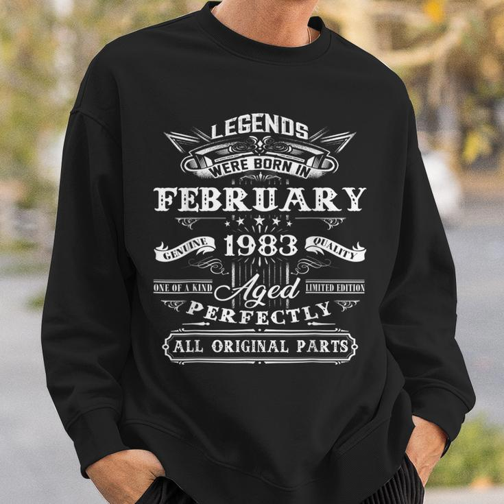 40 Years Old Gifts Legends Born In February 1983 40Th Bday Sweatshirt Gifts for Him