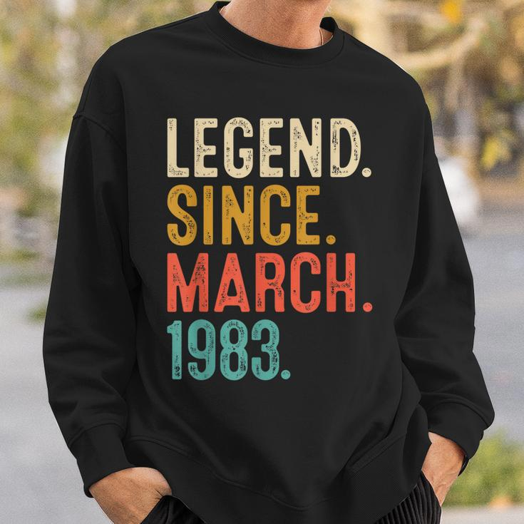 40 Years Old Vintage Legend Since March 1983 40Th Birthday Sweatshirt Gifts for Him
