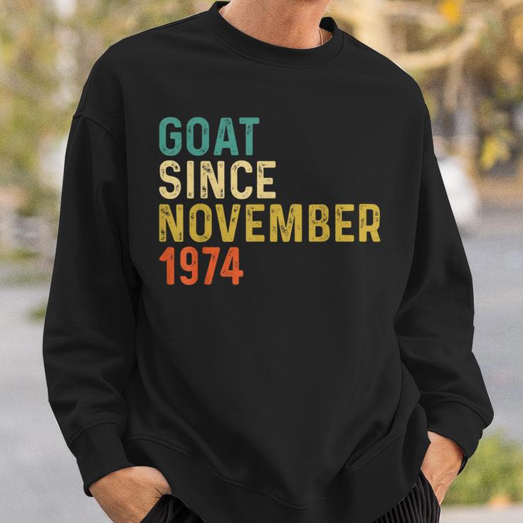 48 Geburtstag 48 Jahre Alte Ziege Seit November 1974 Sweatshirt Geschenke für Ihn