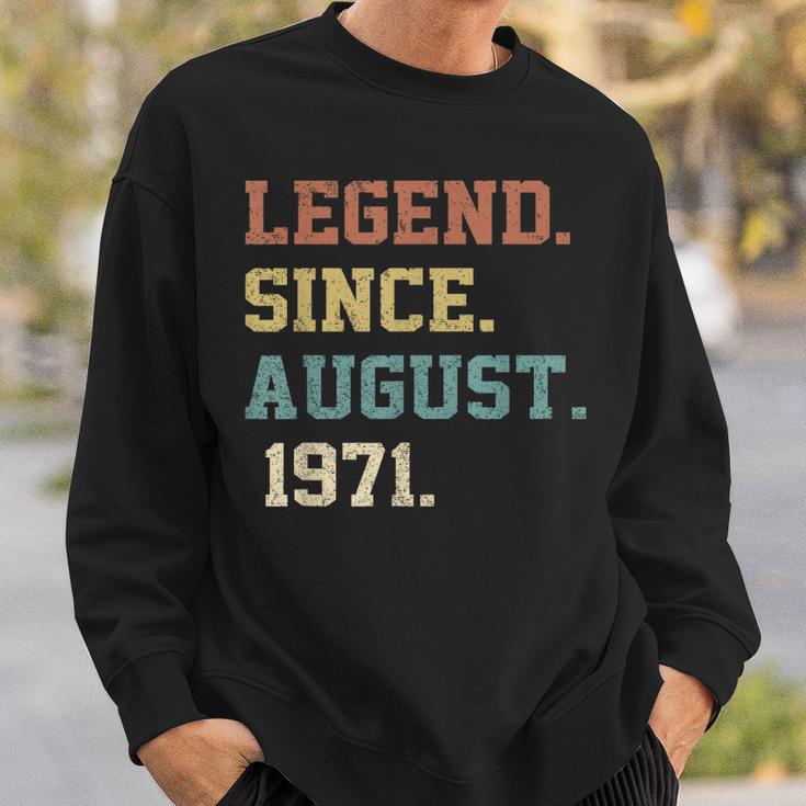 51 Years Old Legende Seit August 1971 Geburtstag Sweatshirt Geschenke für Ihn