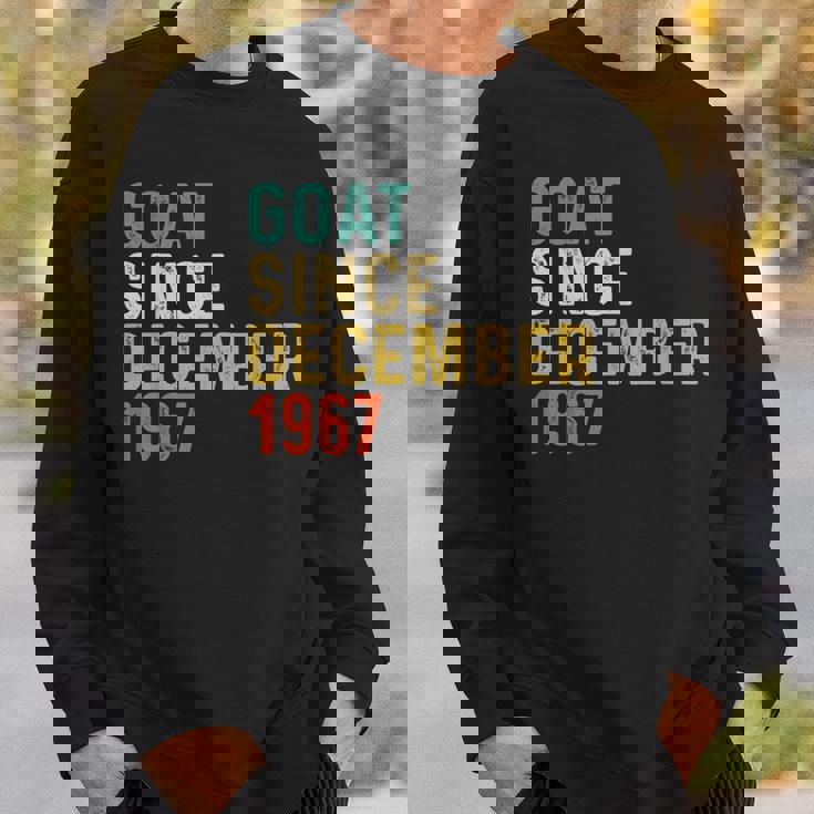 55 Geburtstag 55 Jahre Alte Ziege Seit Dezember 1967 Sweatshirt Geschenke für Ihn