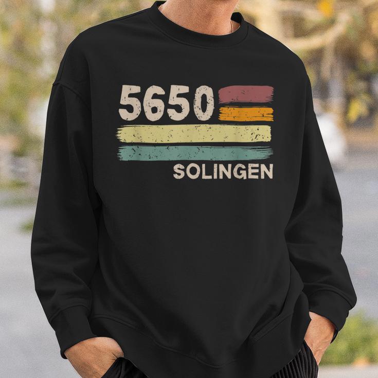 5650 Solingen Retro Postleitzahlen Alte Plz Vintage Sweatshirt Geschenke für Ihn