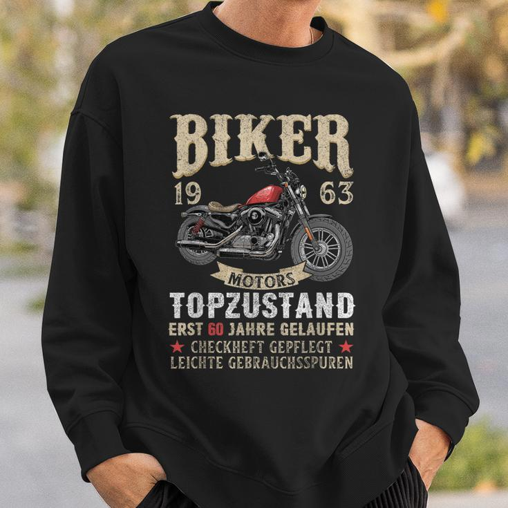 60 Geburtstag Mann Biker 60 Jahre Alt Motorrad 1963 Sweatshirt Geschenke für Ihn