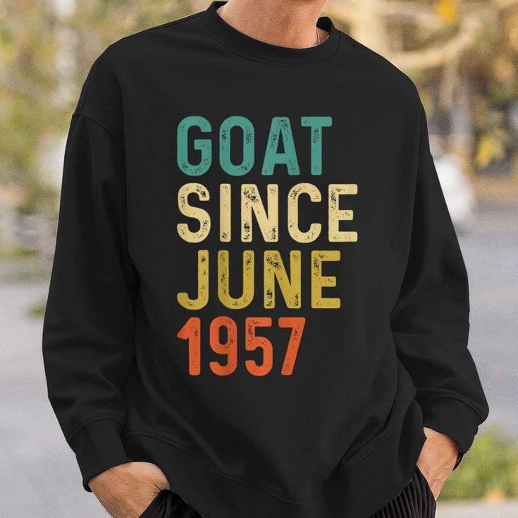 65 Geburtstag 65 Jahre Alte Ziege Seit Juni 1957 Sweatshirt Geschenke für Ihn