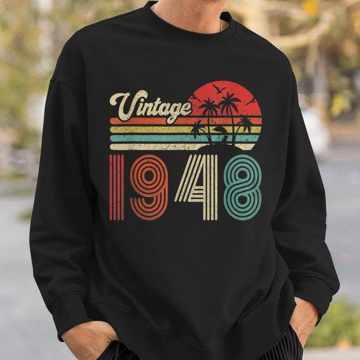75 Jahre Vintage 1948 Sweatshirt, Retro Geburtstagsgeschenk für Frauen & Männer Geschenke für Ihn