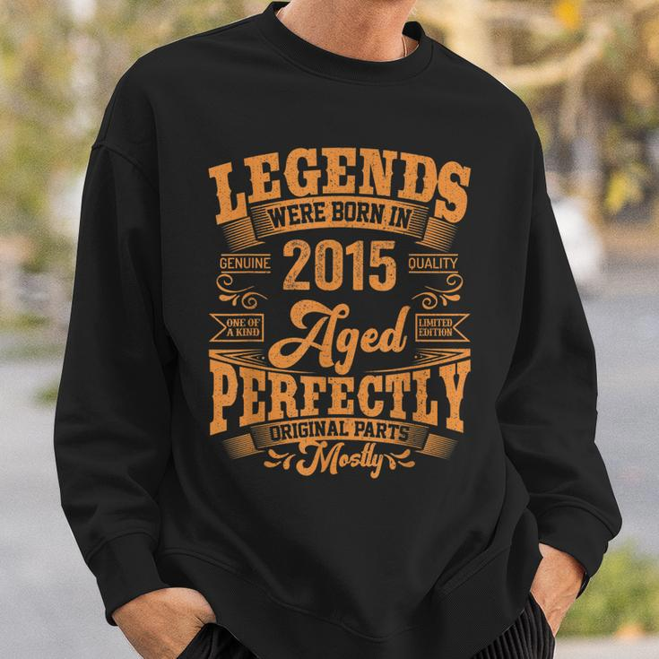 8 Year Old Gifts Legends Born In 2015 Vintage 8Th Birthday Sweatshirt Gifts for Him
