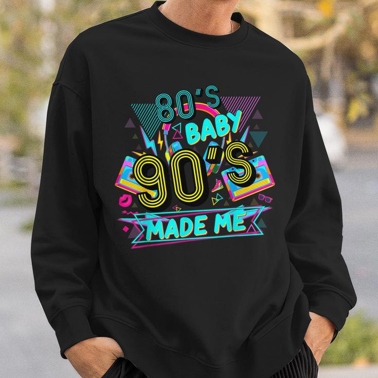 80S Baby 90S Made Me Funny Retro 1980S Sweatshirt Gifts for Him