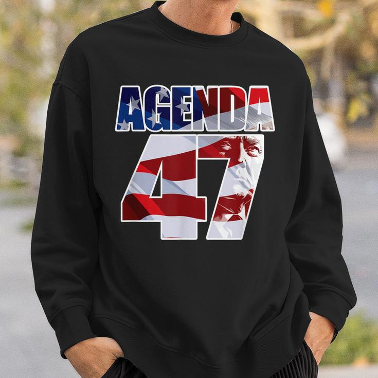 Agenda 47 Patriotic Trump Re-Election Campaign Design Sweatshirt Gifts for Him
