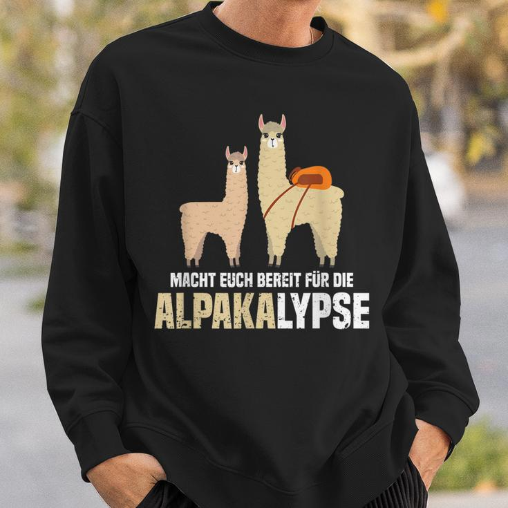 Alpakalypse Alpaka Alpakawanderung Geschenk Sweatshirt Geschenke für Ihn