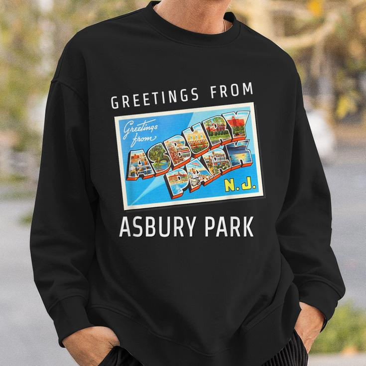 Asbury Park New Jersey Nj Travel Souvenir Gift Postcard Sweatshirt Gifts for Him