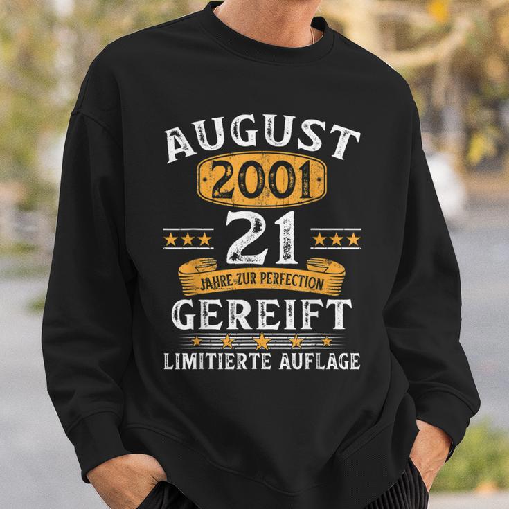 August 2001 Lustige Geschenke Zum 21 Geburtstag Mann Frau Sweatshirt Geschenke für Ihn