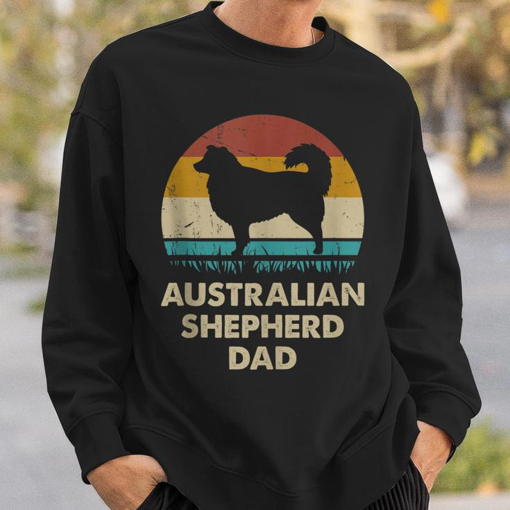 Australian Shepherd Dad Gift For Men Aussie Dog Vintage Sweatshirt Gifts for Him