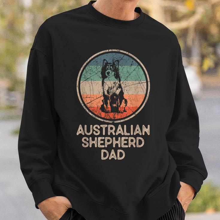 Australian Shepherd Dog - Vintage Australian Shepherd Dad Sweatshirt Gifts for Him