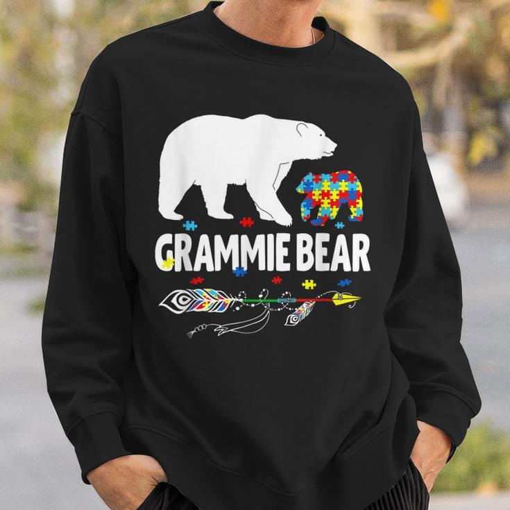 Autism Awareness Gift Grammie Bear Support Autistic Autism Sweatshirt Gifts for Him