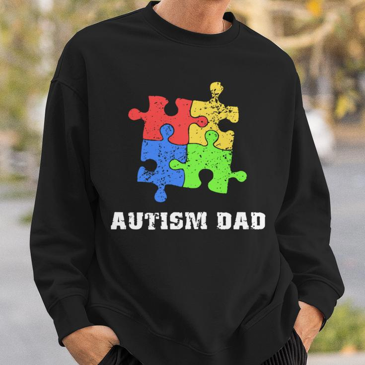 Autism DadEducate Love Support Gift Sweatshirt Gifts for Him