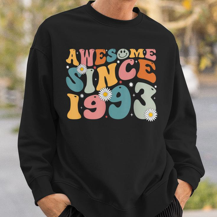 Awesome Since 1993 30Th Birthday Retro Gifts Born In 1993 Sweatshirt Gifts for Him