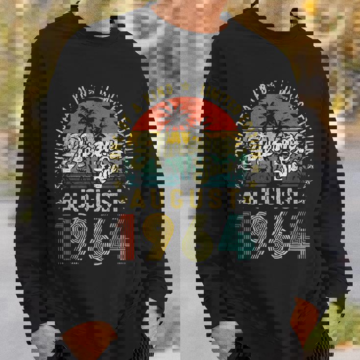 Awesome Since August 1964 Vintage 58Th Birthday For Men Sweatshirt Gifts for Him