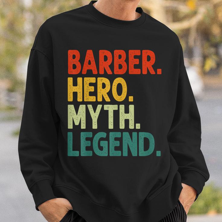 Barber Hero Myth Legend Retro Vintage Barbier Sweatshirt Geschenke für Ihn