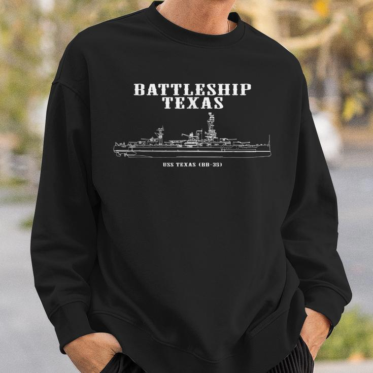 Battleship Texas Uss Texas Bb-35 Sweatshirt Gifts for Him