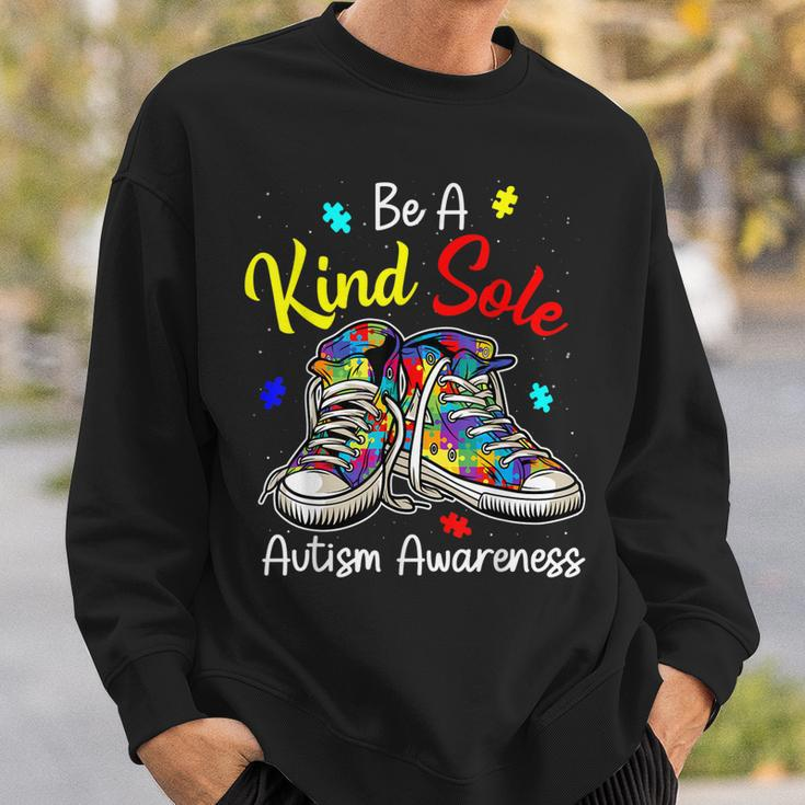 Be A Kind Sole Autism Awareness Puzzle Shoes Be Kind Gifts Sweatshirt Gifts for Him