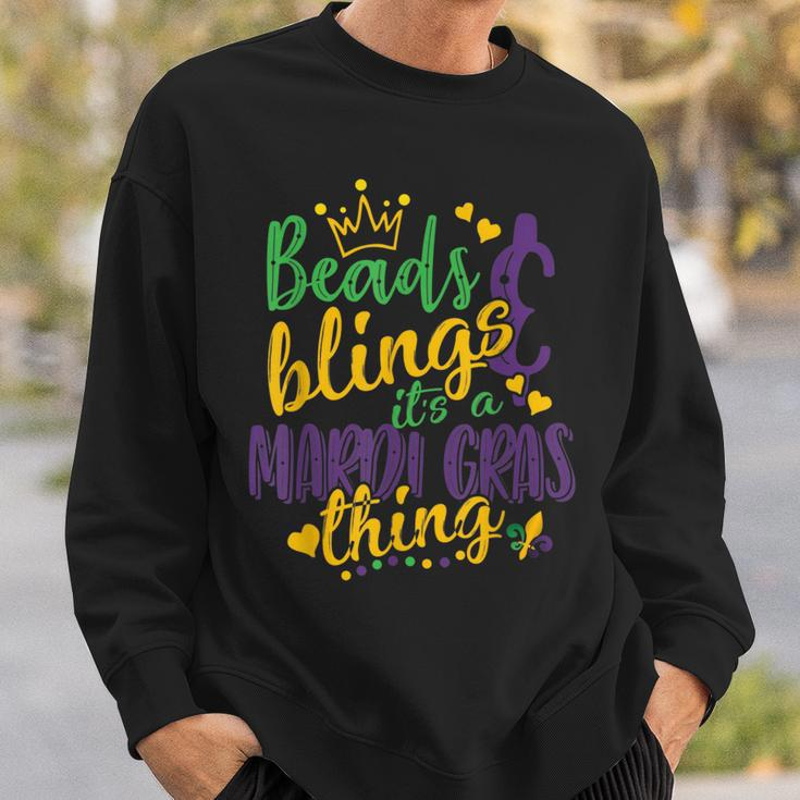 Beads And Bling Its A Mardi Gras Thing Beads And Bling Sweatshirt Gifts for Him