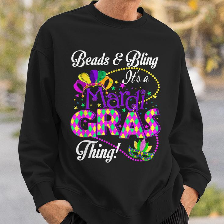 Beads And Bling Its A Mardi Gras Thing Funny Beads Bling Sweatshirt Gifts for Him