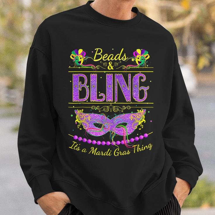 Beads And Bling Its A Mardi Gras Thing Funny Mardi Gras Sweatshirt Gifts for Him