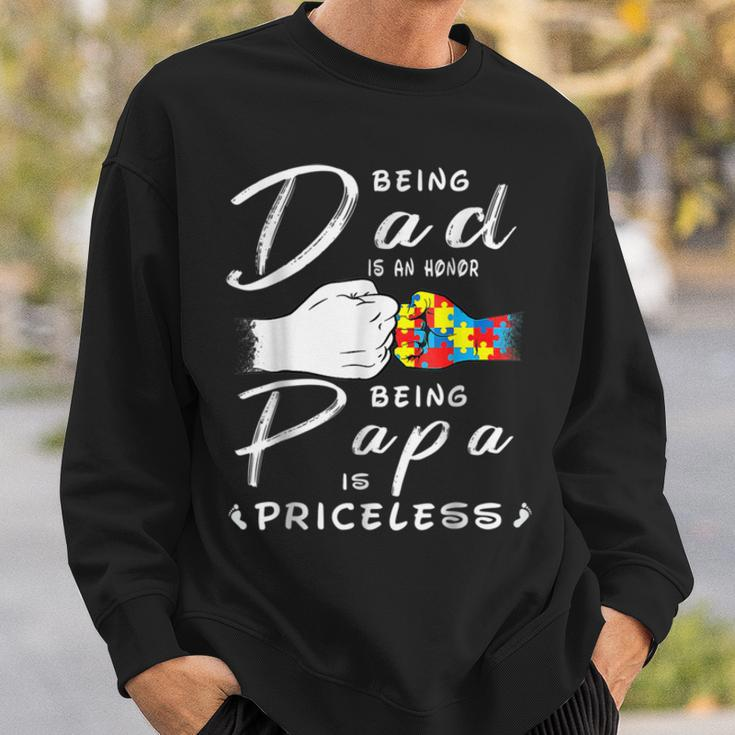 Being A Dad Is An Honor Being Papa Is Priceless Fathers Day Sweatshirt Gifts for Him