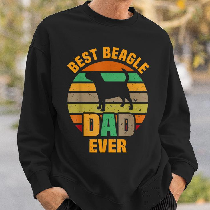 Best Beagle Dad Ever Retro Vintage Dog Lover Gift Gift For Mens Sweatshirt Gifts for Him