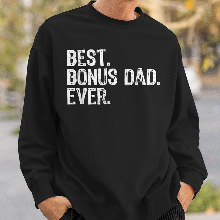 Best Bonus Dad Ever Stepdad Gift Halloween Sweatshirt Gifts for Him
