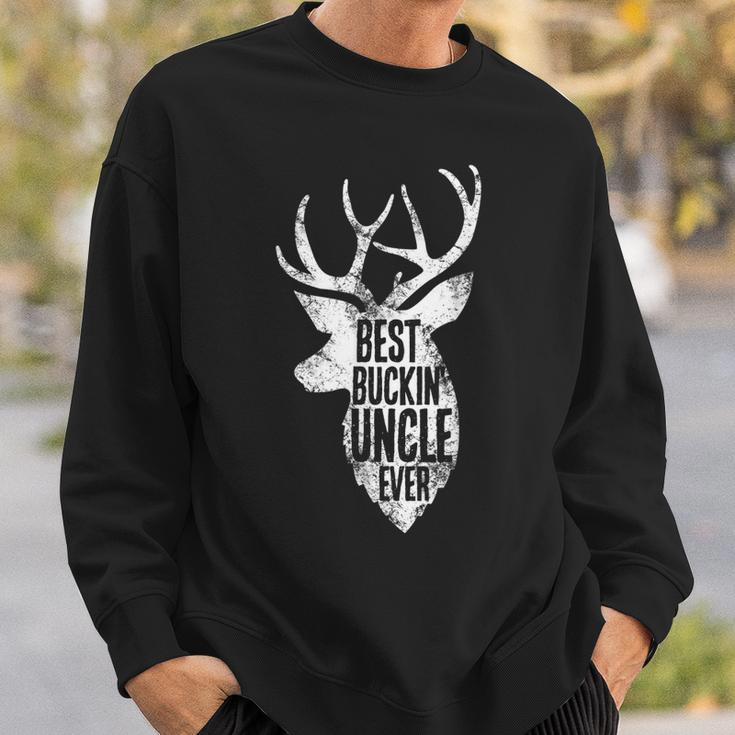 Best Buckin Uncle Ever Greatuncle Funny Deer PunSweatshirt Gifts for Him