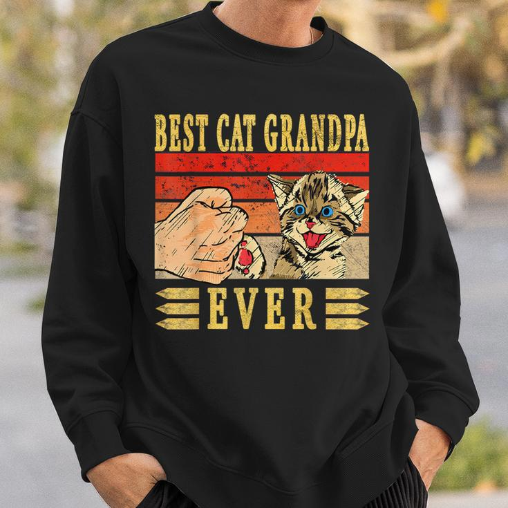 Best Cat Grandpa Ever Katzen Opa Vatertag Geburtstag Katze Sweatshirt Geschenke für Ihn