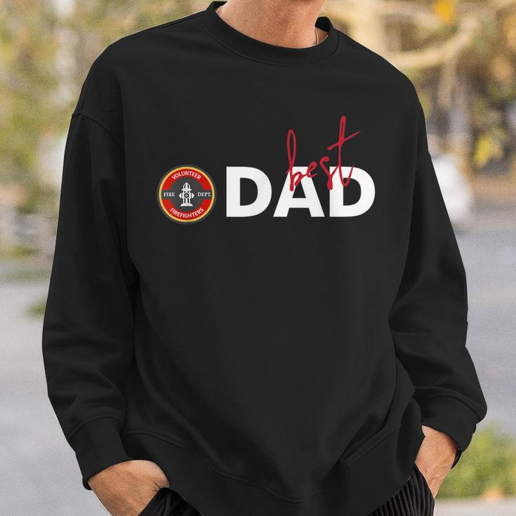 Best Dad Fire Fighter Volunr Father Days Sweatshirt Gifts for Him