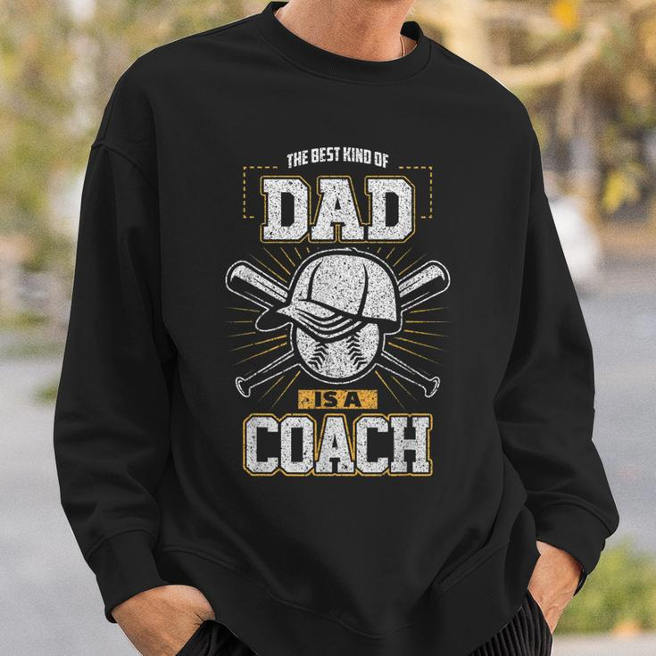 Best Dad Sports Coach Baseball Softball Ball Father Sweatshirt Gifts for Him